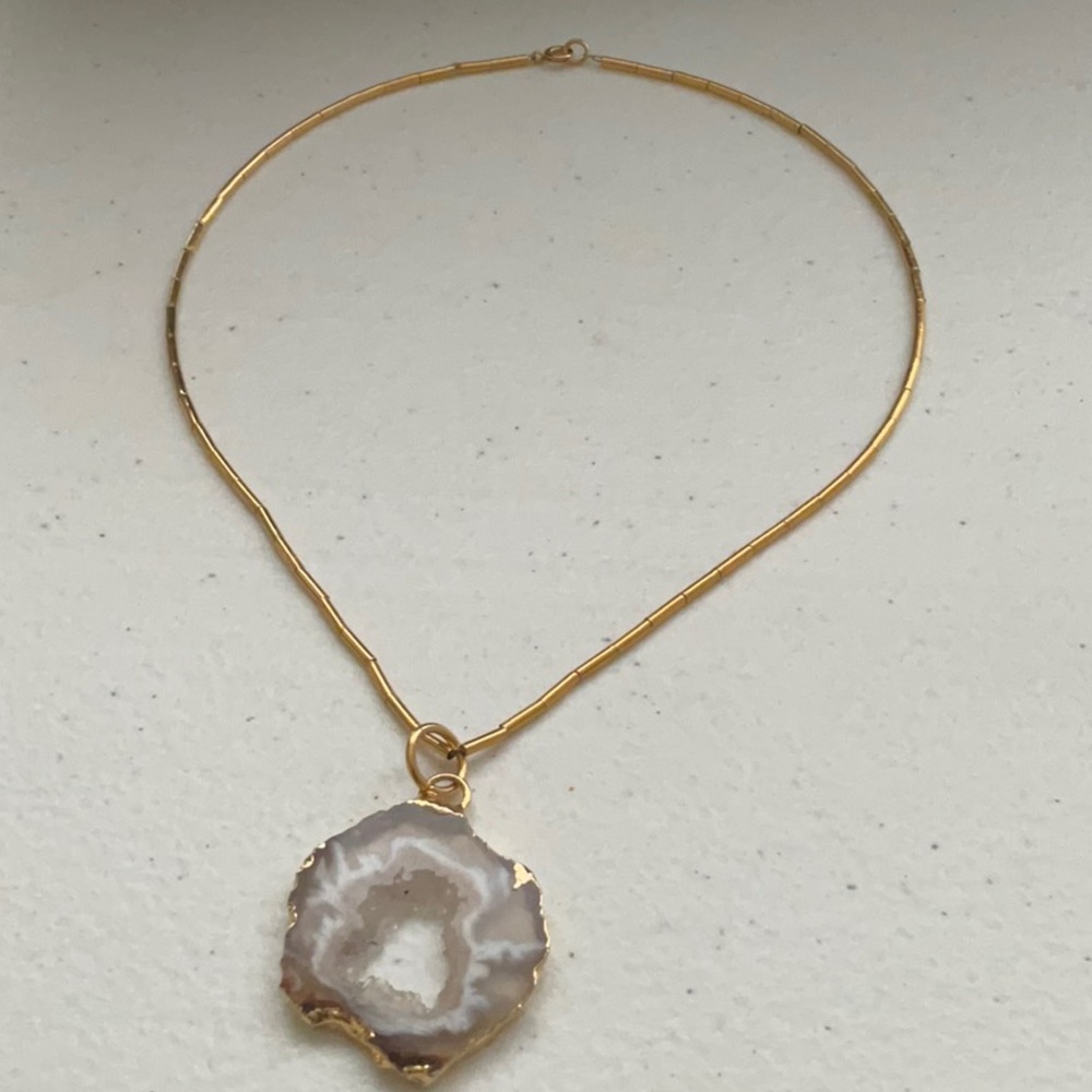 Druzy Agate Choker Necklace